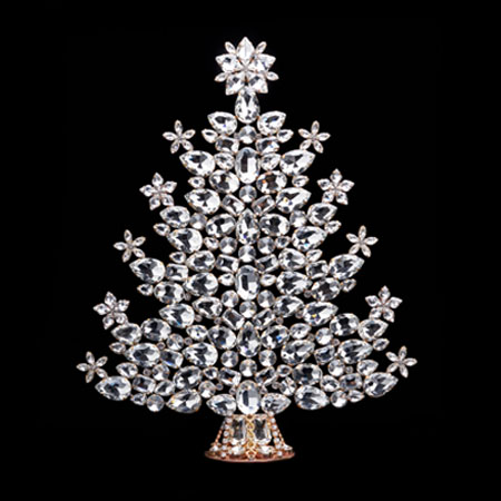 Beautiful handcrafted symmetrical Czech Christmas tree.