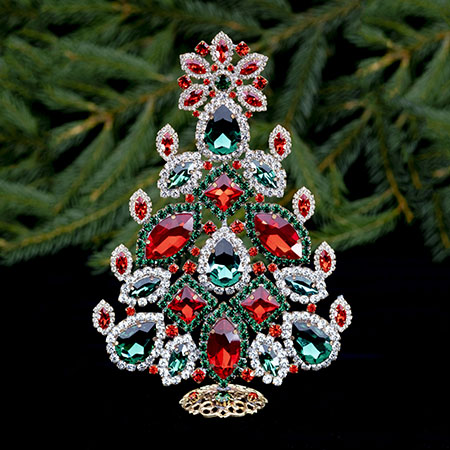 Crystal Christmas Tree for $1,320 | Clear | Luxury Czech Jewelry