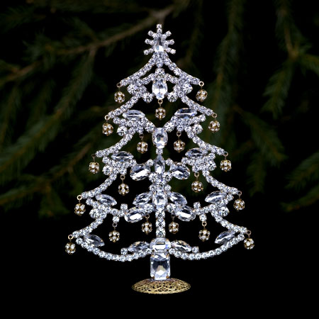 Czech handmade Christmas tree - tabletop Christmas decoration.