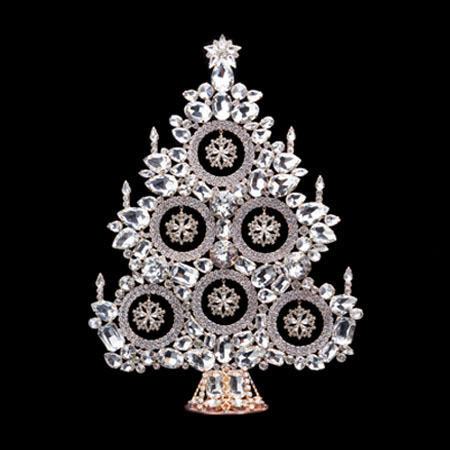 Handmade Christmas tree - Czech tabletop Christmas tree decoration.