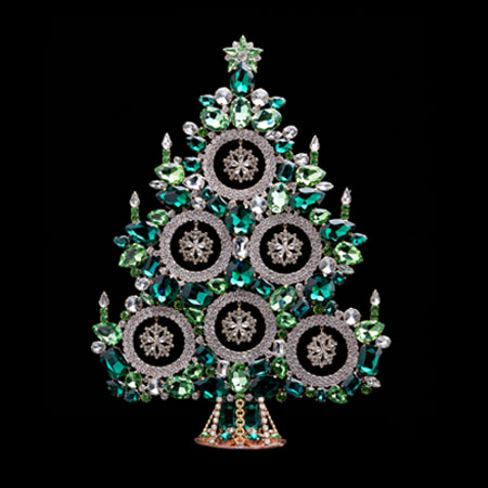 Handcrafted Christmas tree - tabletop dekoration Czech Christmas tree.