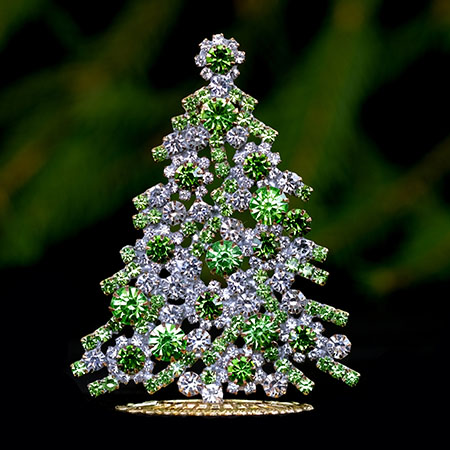 Brilliant handcrafted,  table top vintage Czech Xmas tree.