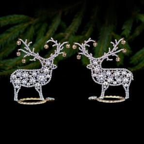 Reindeers Set  with Adorensed Antlers