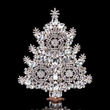 Handmade tabletop Christmas tree Winter Wonderland Snowflake