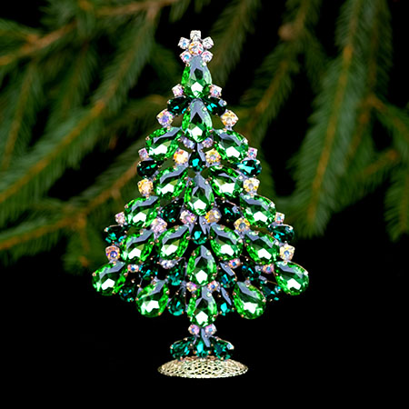 Delightful Xmas tree, handcrafted with ornament.